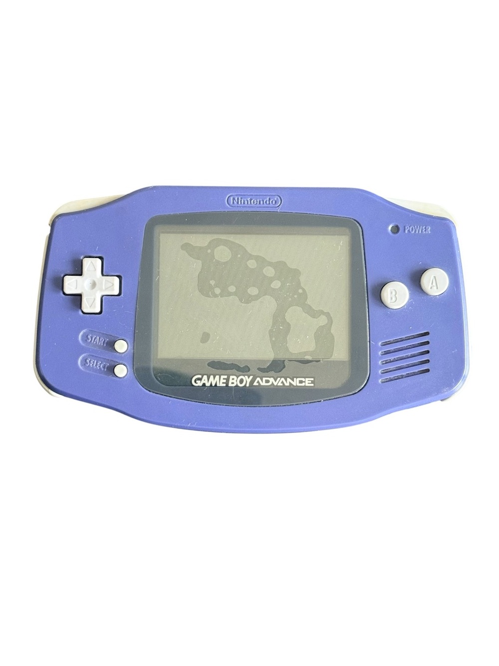 Nintendo Game Boy Advance GBA Console Indigo Purple AGB-001 - Polarizer Issue